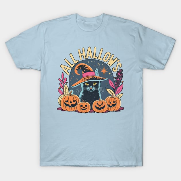 All Hallow's Cat 2 T-Shirt by Afternoon Leisure